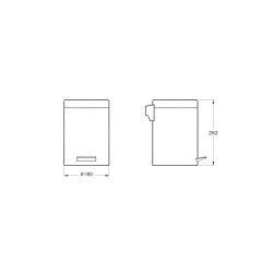 Arkitekta Çöp Kovasi (3 Lt) Krom A44054