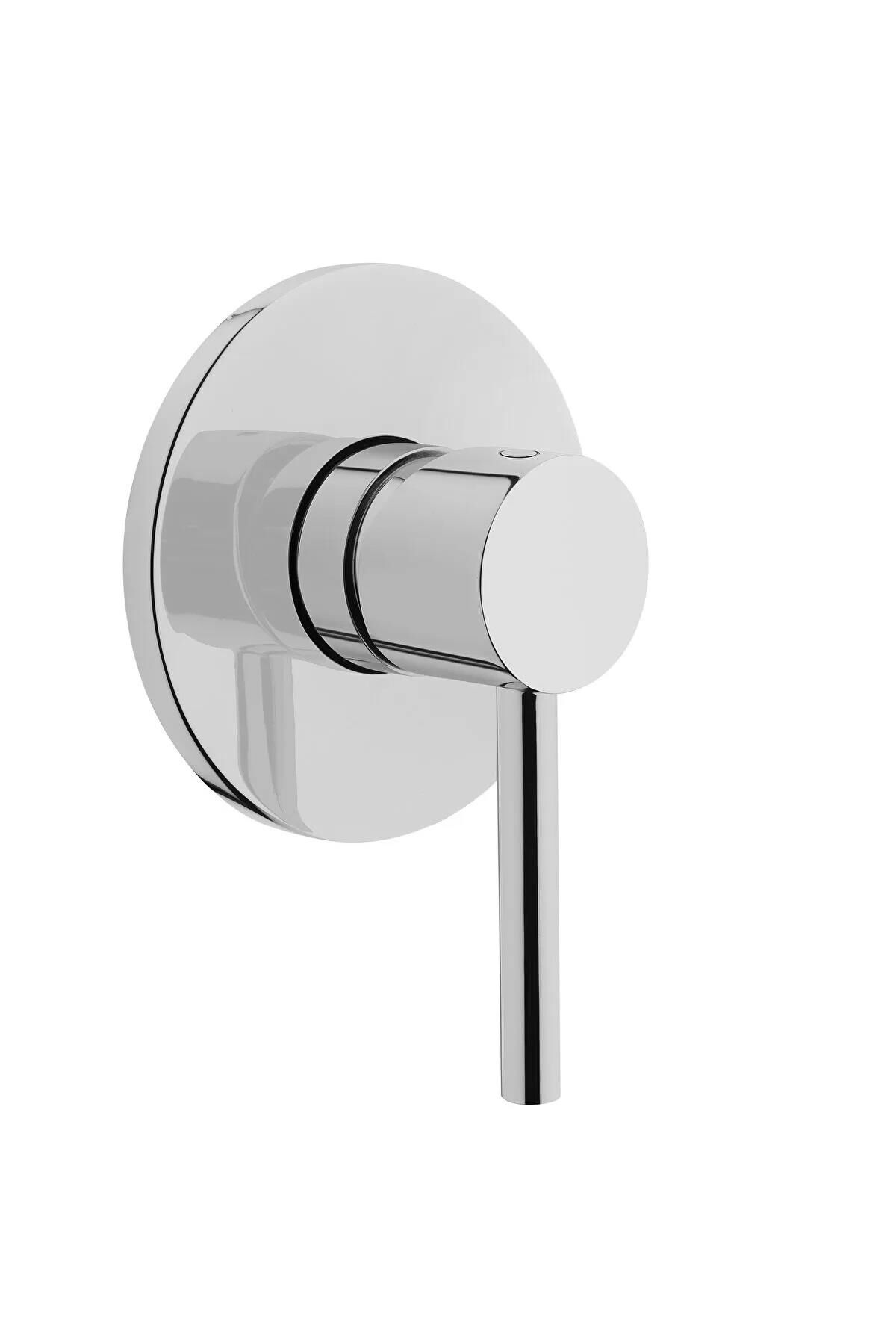 Ankastre Stop Valf MiX-Yuvarlak Sıva Üstü A41457 Krom