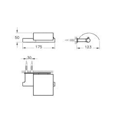 Flow Tuvalet Kağıtlığı - Kapaklı  A44620