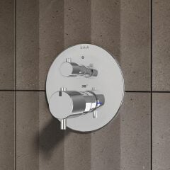 Origin Ankastre Term. Banyo Bat.(V-Box S.Ü.) Krom A42671 Termal Banyo Bataryası /.V-box Sıva Üstü) Krom