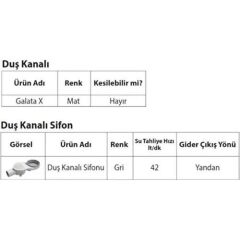 Hüppe Duş Kanalı 40 cm Galata X Mat Satine 47H0021000000007