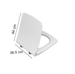 Metropole Slim Soft Klozet Kapağı-DP-Beyaz 122-003R009