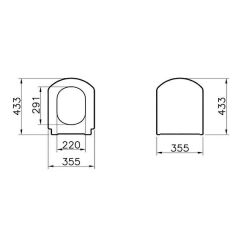 Valarte Soft Klozet Kapağı DP-Beyaz  124-003-009 yavaş kapanır