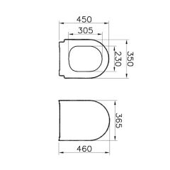 Universal 2 Soft Klozet Kapağı  DP Beyaz 85-003-009 yavaş kapanır