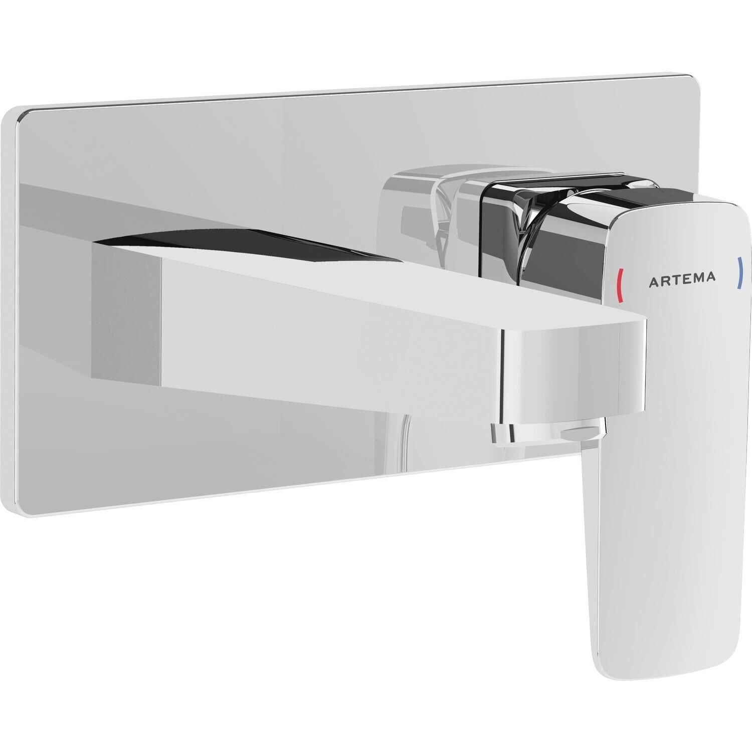 Root Square Ankastre Lavabo Bataryası S.üstü Krom A42738  Sıva üstü Krom