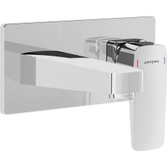 Root Square Ankastre Lavabo Bataryası S.üstü Krom A42738  Sıva üstü Krom