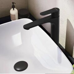Root Round Lavabo Bataryası XL Mat Siyah A4270736 X Large