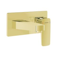 Root Square Ankastre Lavabo Bataryası S.üstü Altın A4273823 sıva üstü altın