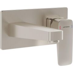 Root Square Ankastre Lavabo Bataryası S.üstü F.Nik A4273834 sıva üstü fırçalı nikel