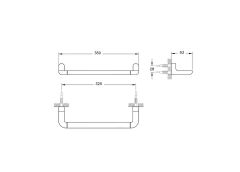 Eternity Kısa Havluluk Krom A44304