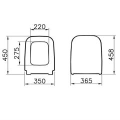 Shift  Klozet Kapağı Soft Closing Beyaz  91-003-009 yavaş kapanır