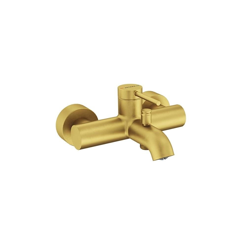 Minimax Round Banyo Bataryası Fırçalı Altın A4354825