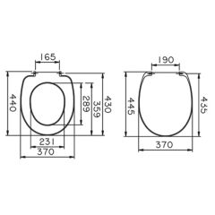 Norm Nuvoplast Klozet Kapağı Beyaz 70-003-002 Normal Kapanır Standarttır.
