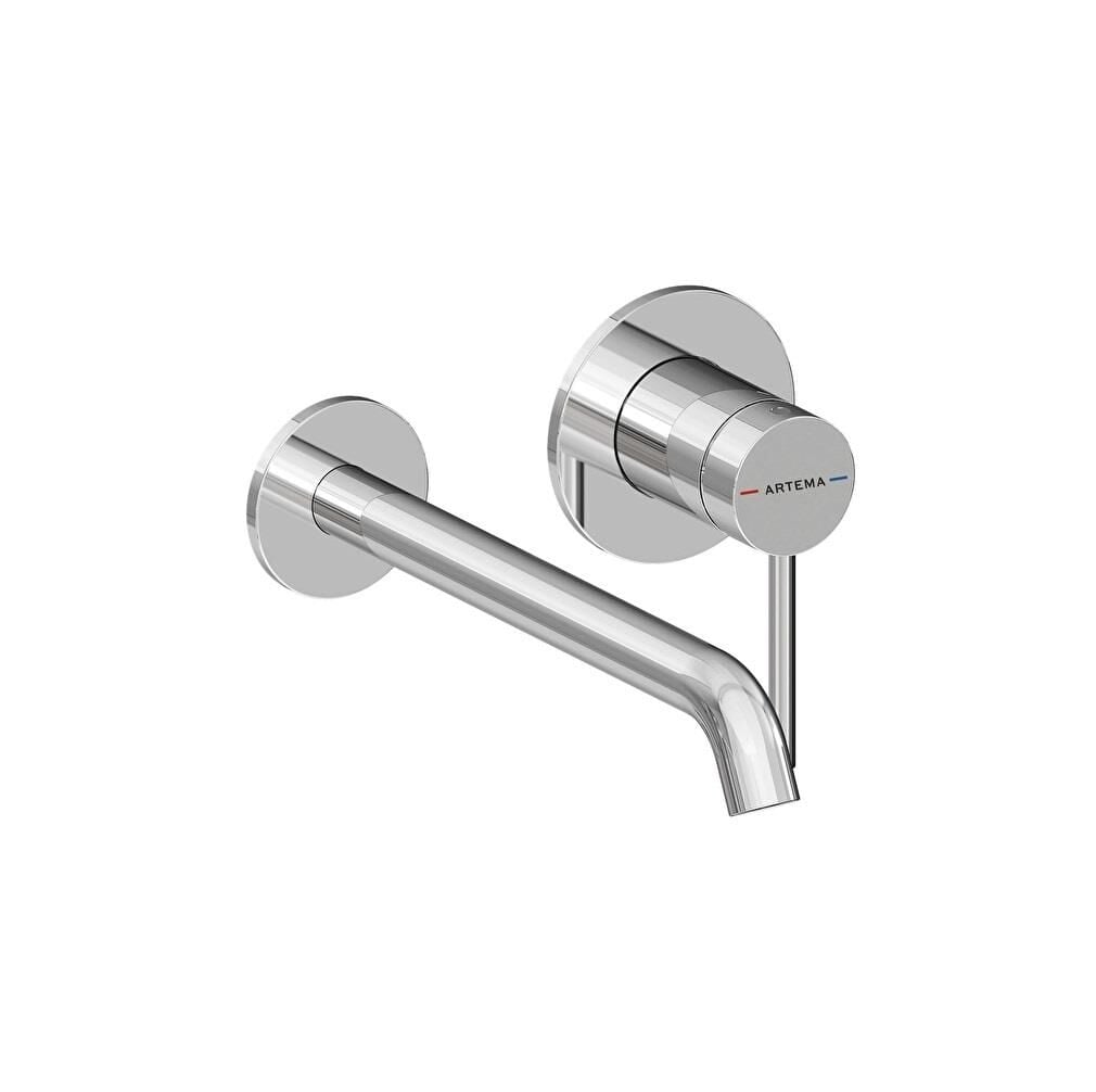 Minimax Round Ankastre Lavabo Bataryası Uzun,Krom A43549