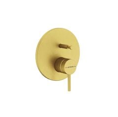 Minimax Round  Ank Mek Banyo Bat,Minibox,F.Altın A4362025  Ankastre Banyo  Bataryası Fırçalı Altın