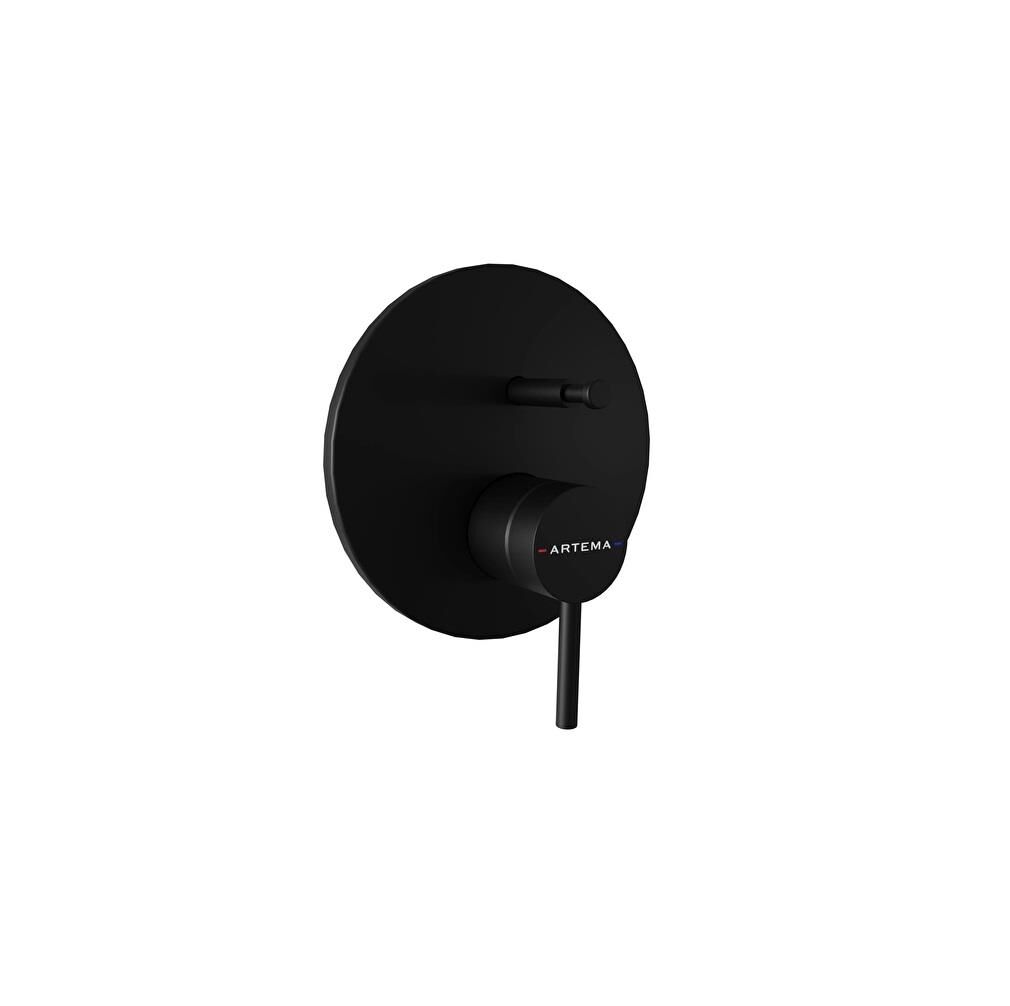 Minimax Round  Ank Mek Banyo Bat,Minibox,M.Siyah A4362036  Ankastre Banyo  Bataryası Mat Siyah