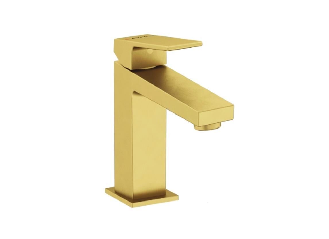 Minimax Square Lavabo Bataryası Large FırçalıAltın A4372225