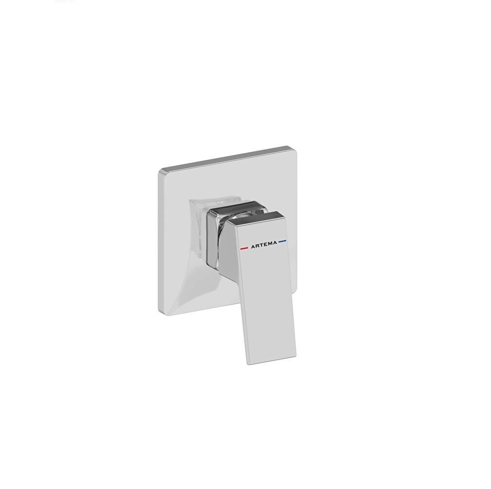 Minimax Square Ank. Duş Batarya Minibox,Mek,Krom A43733 Ankastre