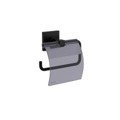 Root Tuvalet  Kağıtlığı, Kapaklı, Mat Siyah A4480436