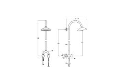 Liquid Termostatik Duş Sistemi Parlak Siyah A4721939
