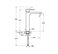 Root Round Lavabo Bataryası XL Soft Altın A4270774