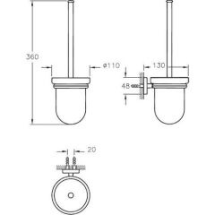 Q-Line Tuvalet Fırçalığı   A44999