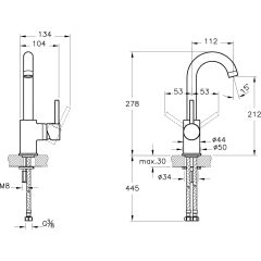 Minimax S Döner  Lavabo Bataryası A41999