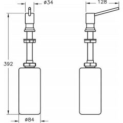 Arkitekta Ank. Sıvı Sabunluk Kilitlemeli A44285