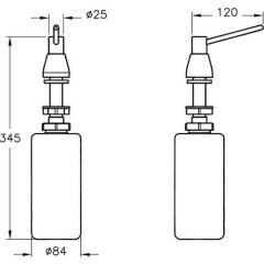 Arkitekta Ankastre Sıvı Sabunluk A44047