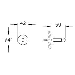 Base 200 Askı,ikili A44102