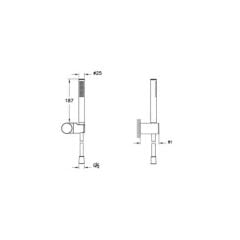Prime Stick Round El Duşu Krom A45926
