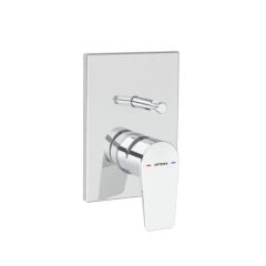 Flow Square Ankastre Banyo Bataryası Sıva Üstü A43208 Krom