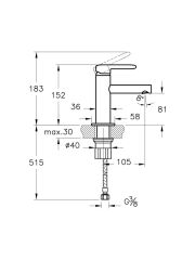 Sento Kids Lavabo Bataryası Krom/Turuncu A42666
