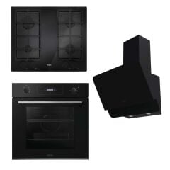 Haier HWOS2BFA2H4A Ankastre Fırın+HAVG6TBP/TK Anka stre Ocak+HADG6CS2BGHT Davlumbaz (Settir) 33704416(33803634)3690199