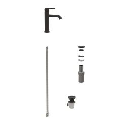 Origin Classic Lavabo Bat. Üstten Kum.Mat Siyah A4288036 Lavabo Bataryası Üstten Kumandalı