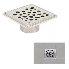 Sukar YerSifonu 10x10 ÇakılTaşı Izgara Komple Paslanmaz Yeşil Gövde Dahil  1153-0411099-01