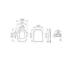 Sento Soft Çocuk Klozet Kapağı-DP-Ysb 133-101-009 Yavaş Kapanır