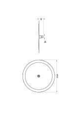 Lite Lc Duş Başlığı  (400mm) Altın A4564623