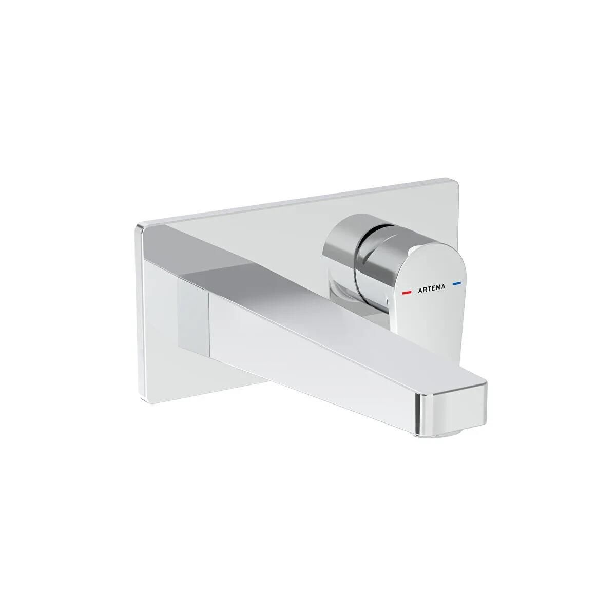 Flow Square Ank. Lav.Bataryası (Sıva Üstü Grubu) Ankastre Lavabo Bataryası A43180