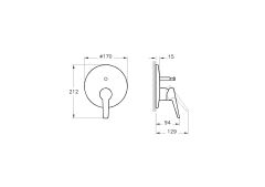 Solid S Ankastre Banyo Sıvaustu Grubu A42446
