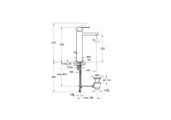 Flo S Lavabo Bataryası Sif. Kum. Yüksek A41942 Sifon Kumandalı