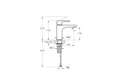 Root Round Lavabo Bataryası L A42706