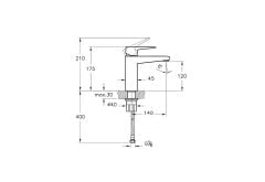 Root Square Lavabo Bataryası L A42731