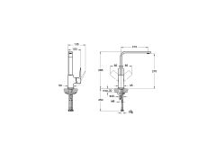 Root Square Eviye Bataryası Krom A42753
