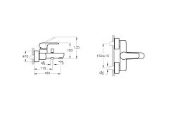 Root Round Banyo Bataryası Bakır A4272526