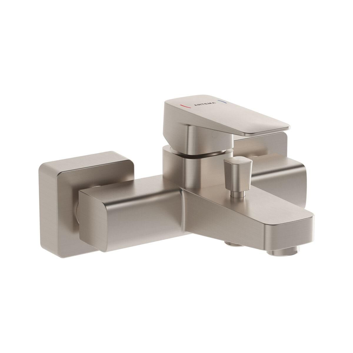 Root Square Banyo Bataryası Fırçalı Nikel