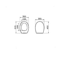 Universal 1 Soft Klozet Kapağı-DP-Beyaz(opal)  84-003-009