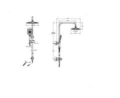 3S Duş Kolonu A45787 ( Kare)