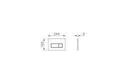 Root Square Kumanda Paneli,Fırçalı Altın 740-2325