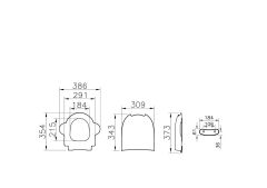 Sento Soft Çocuk Klozet Kapağı-DP-Beyaz  133-003-009